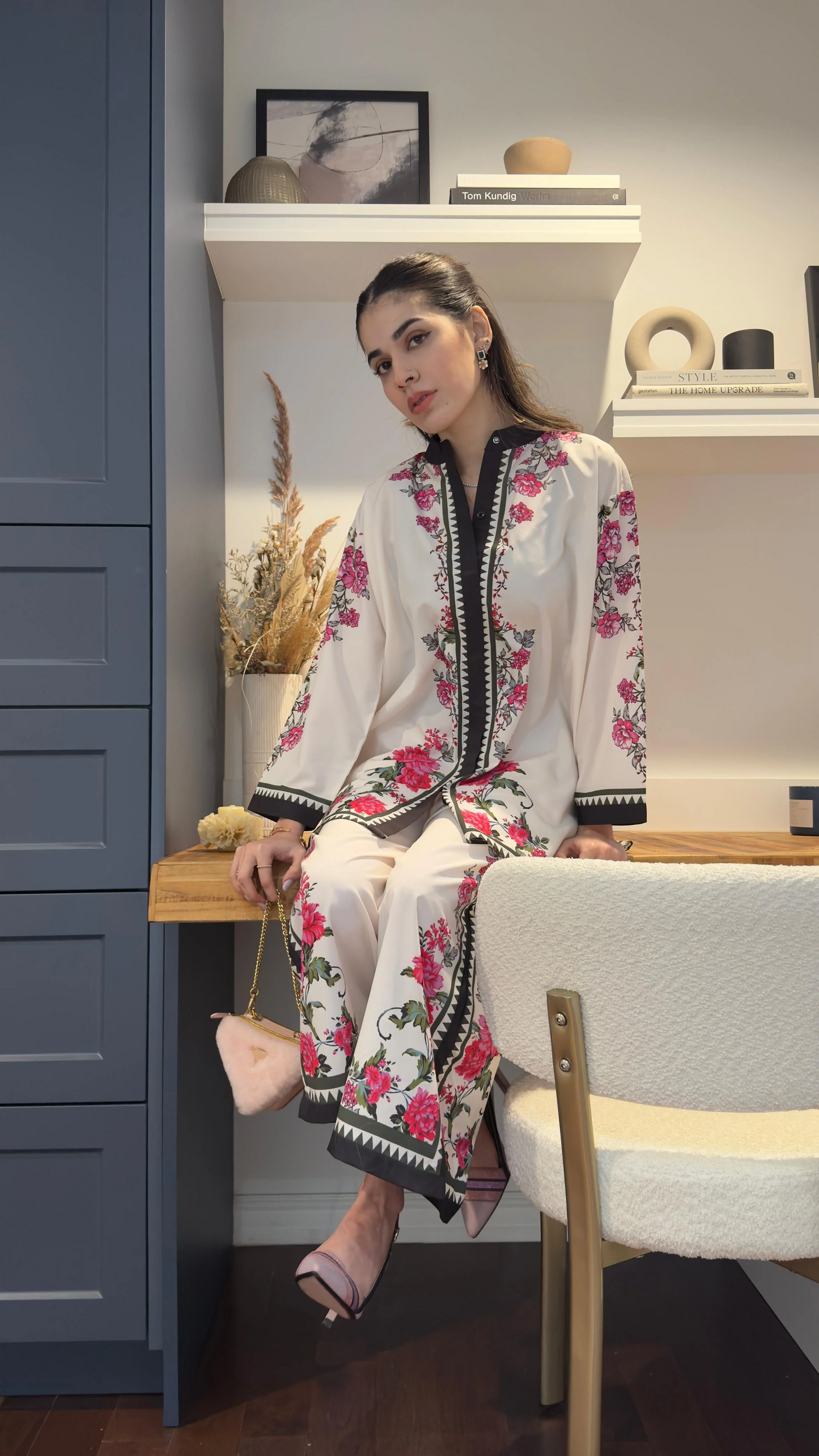 Unstitched 2pcs Set Digital Printed Poly Lawn- UN-8214