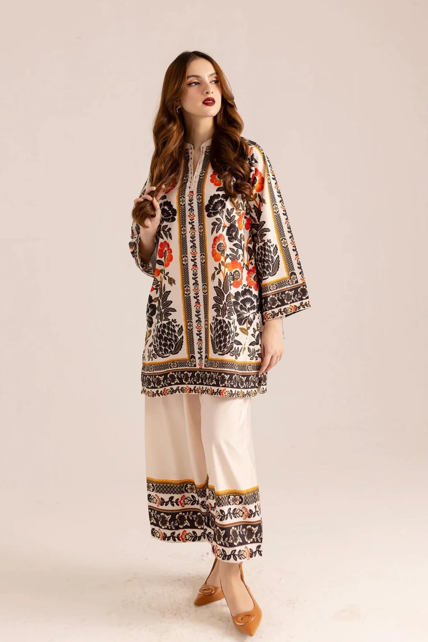 Trendy Hania Amir Co-Ord Set - Printed - 802