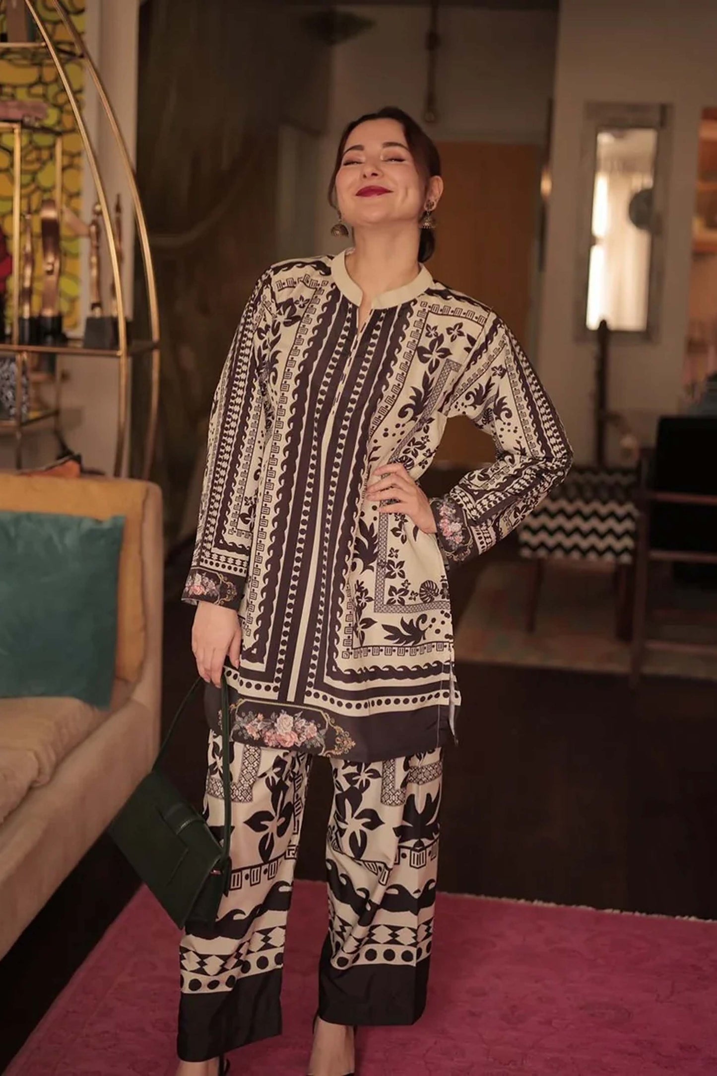 Hani Amir Trending Co-Ord Set Digital Printed 804