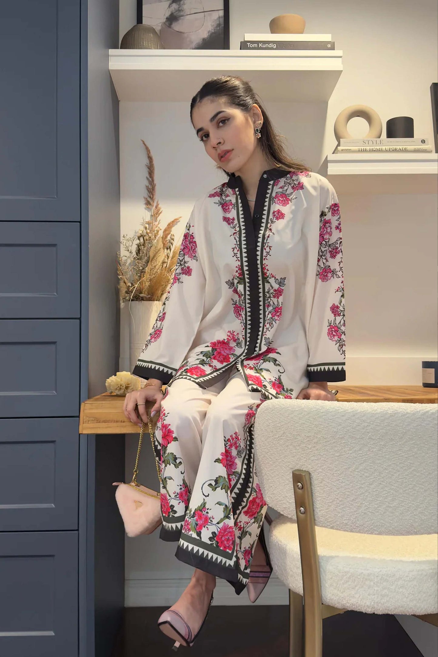 Hani Amir Trending Co-Ord Set Digital Printed Poly Lawn- Z810