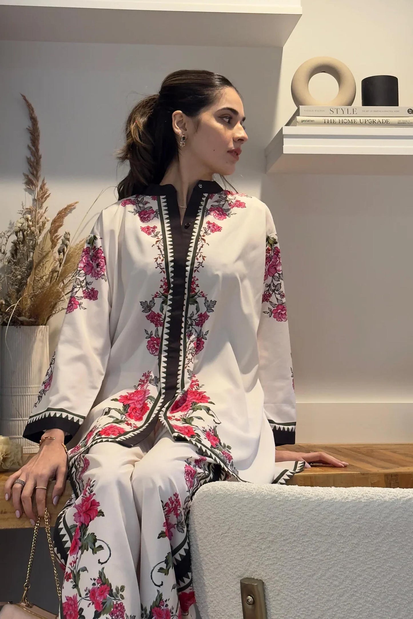 Hani Amir Trending Co-Ord Set Digital Printed Poly Lawn- Z810