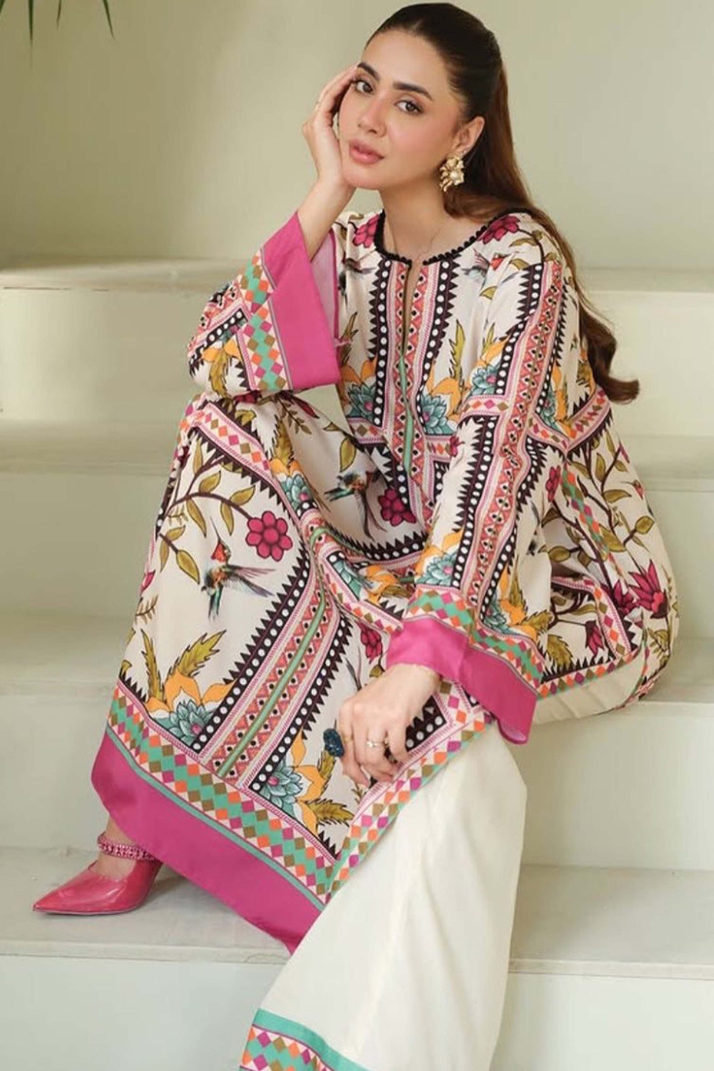 Long Shirt With Trouser - Z823