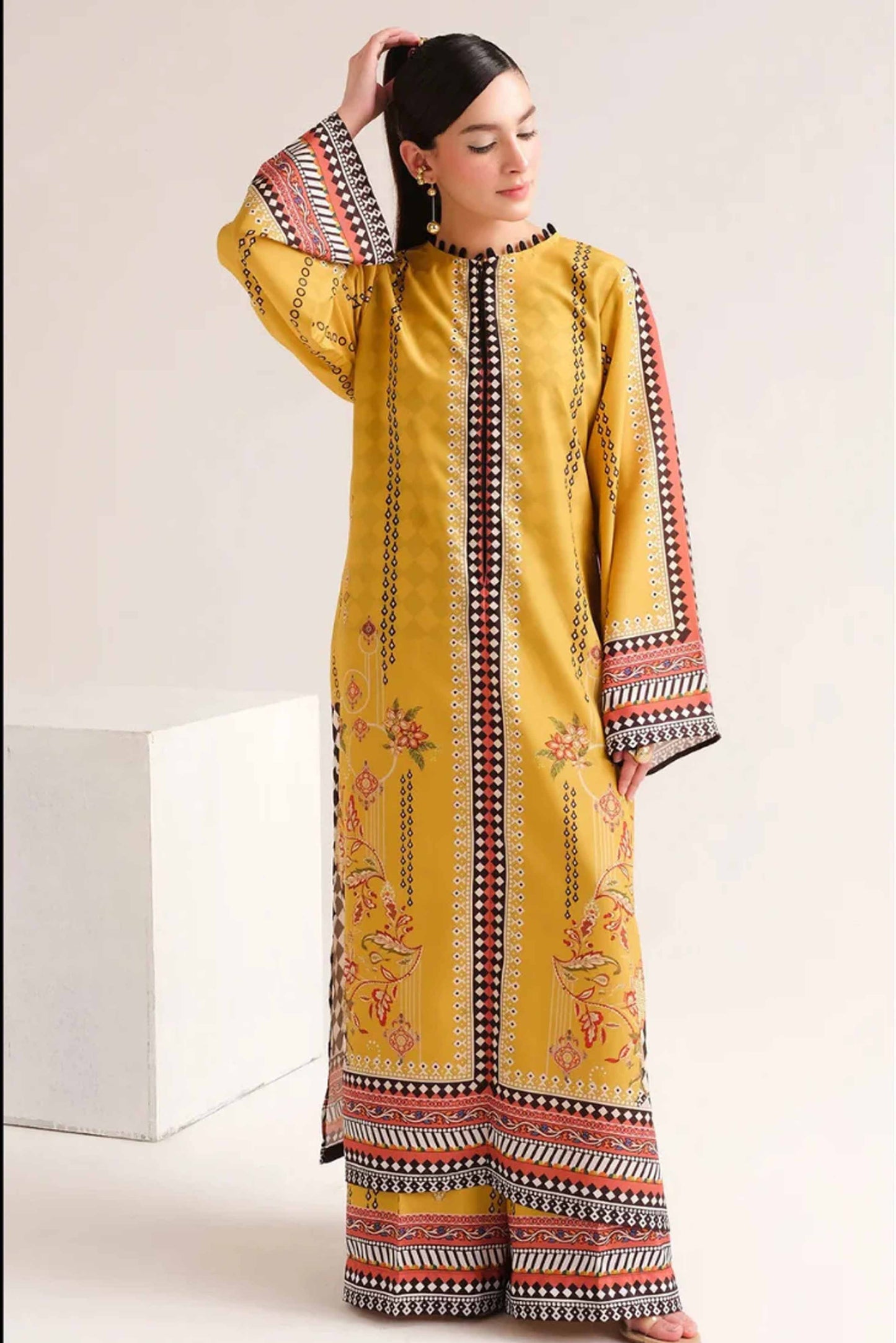 Long Shirt With Trouser - Z825