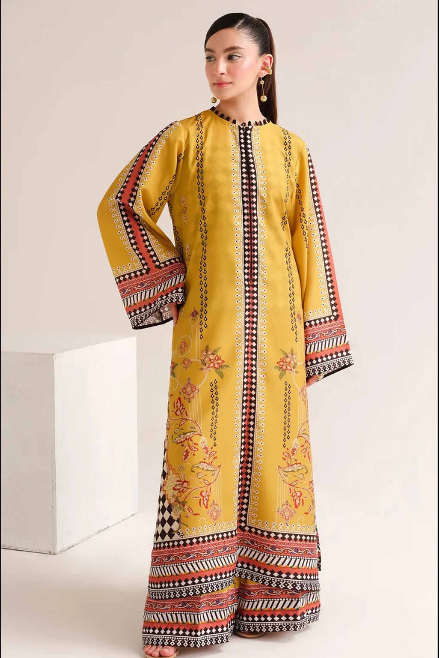 Long Shirt With Trouser - Z825