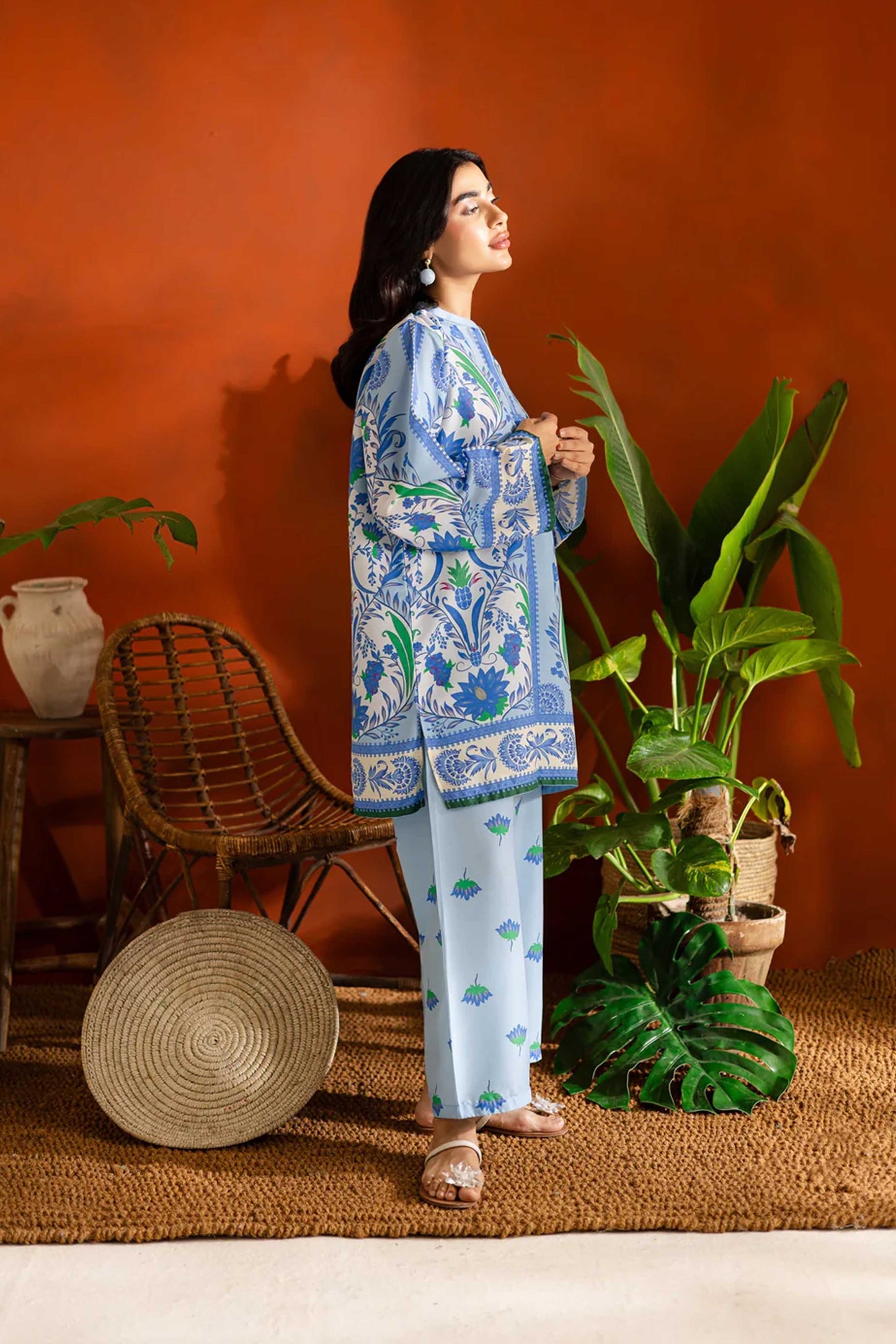 Digital Printed Dress 2PC - Khaddar - 839