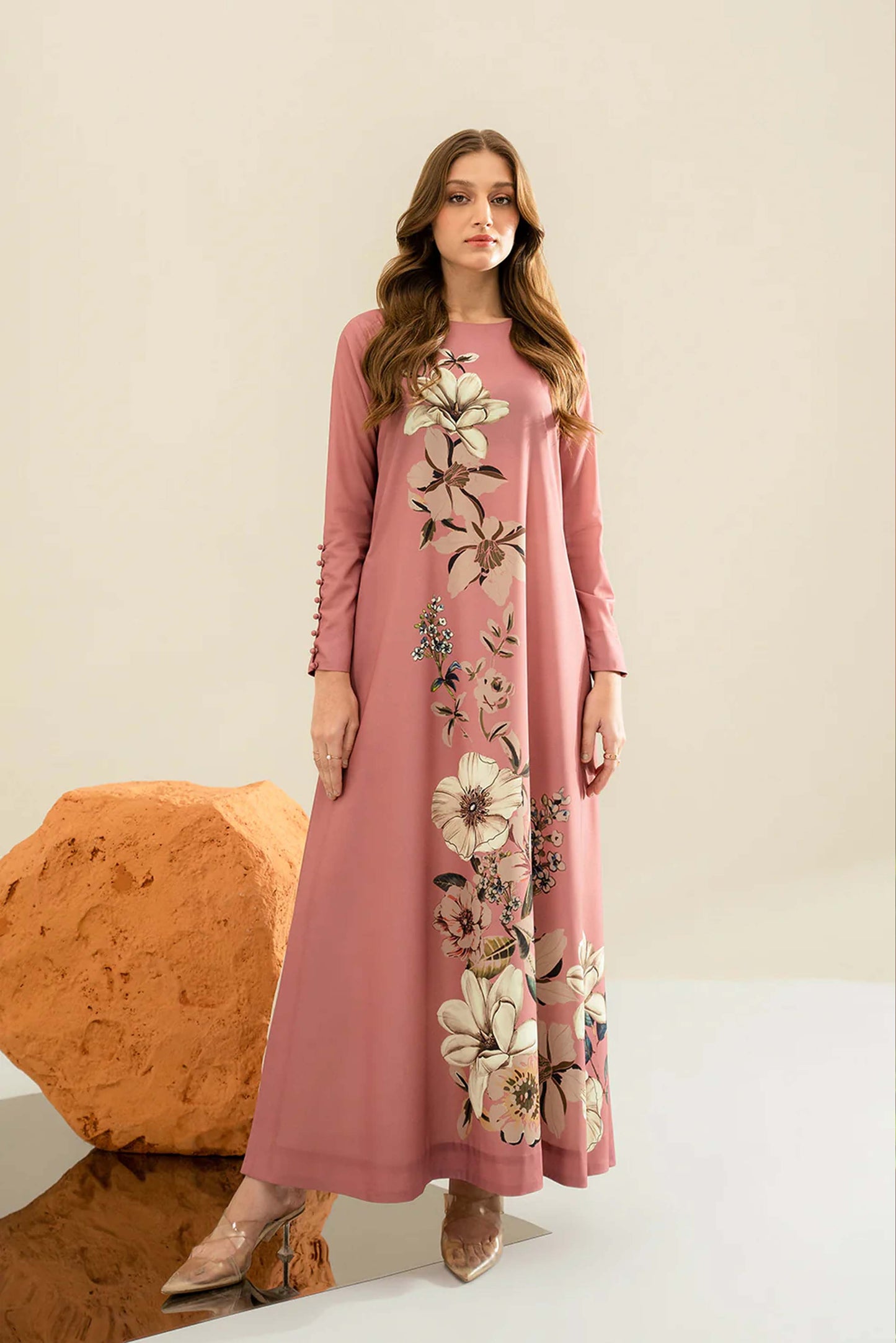 Digital Printed Dress 2PC - Khaddar - 840