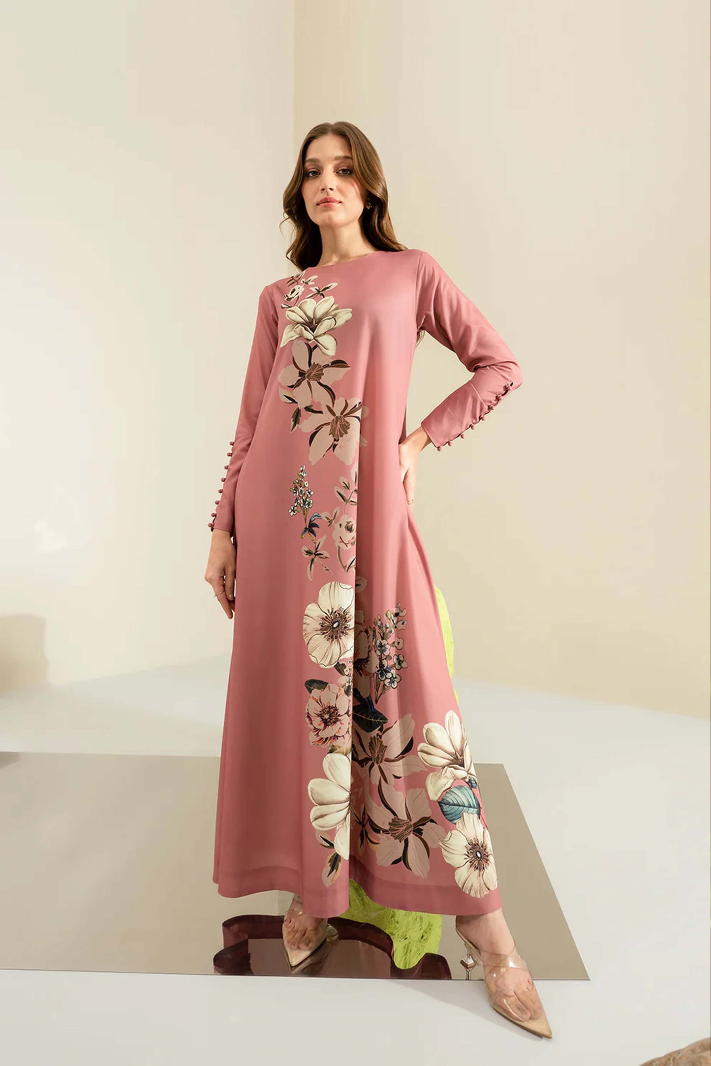 Digital Printed Dress 2PC - Khaddar - 840