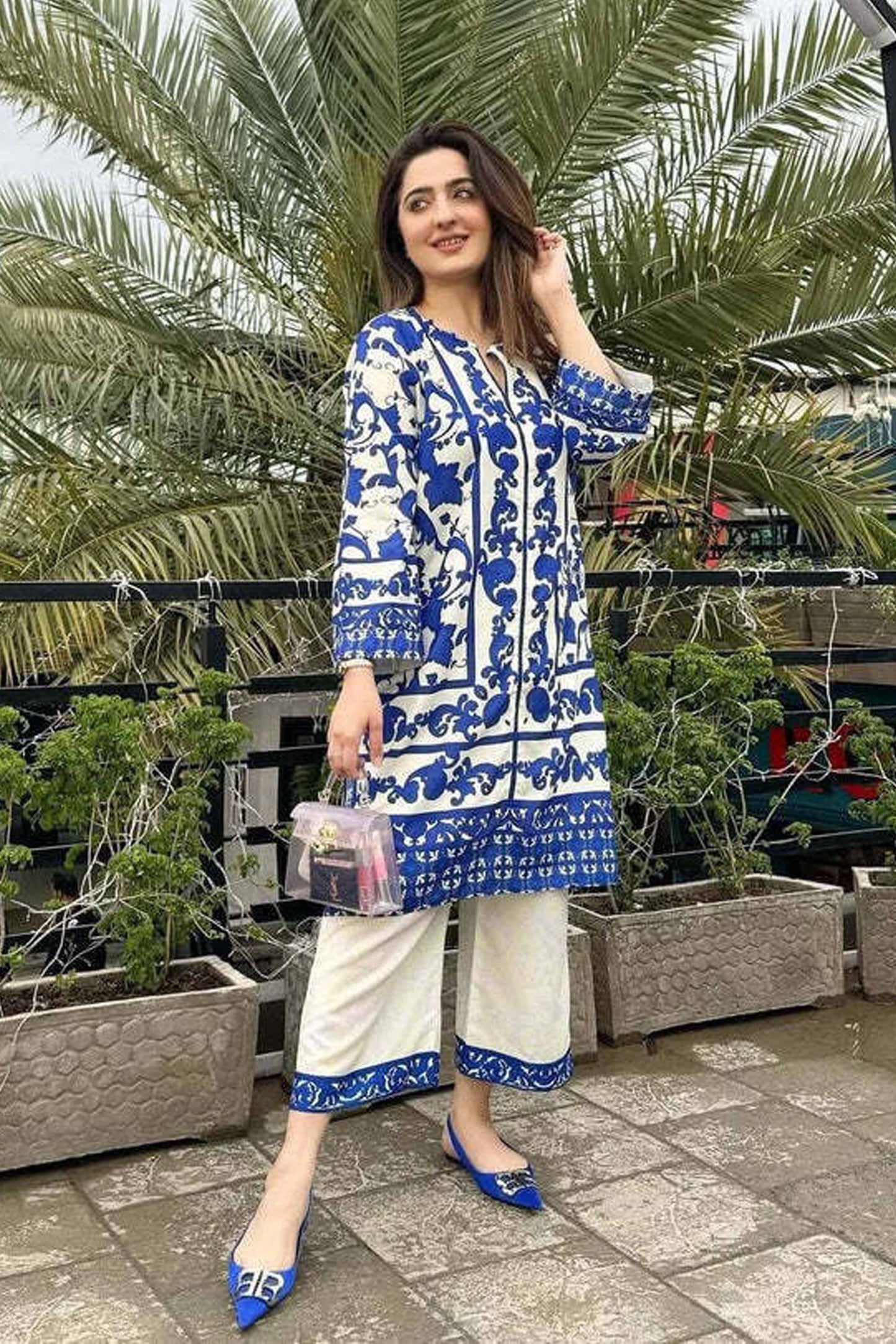 Digital Printed Dress 2PC - Khaddar - 846