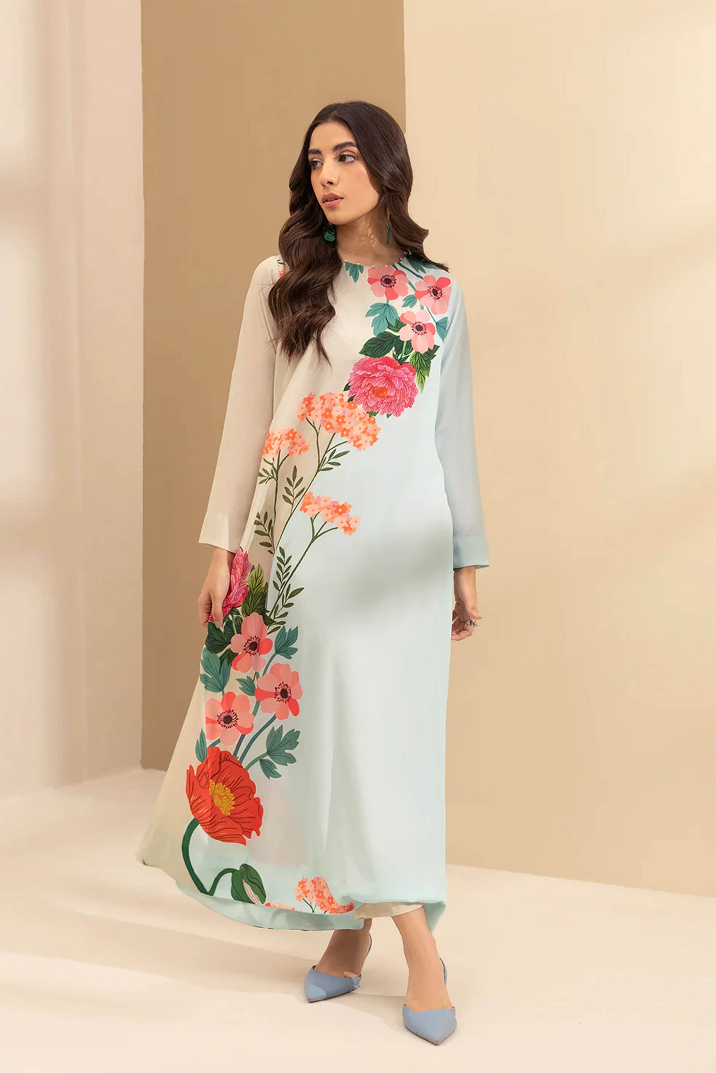 Digital Printed Dress 2PC - Khaddar - 849