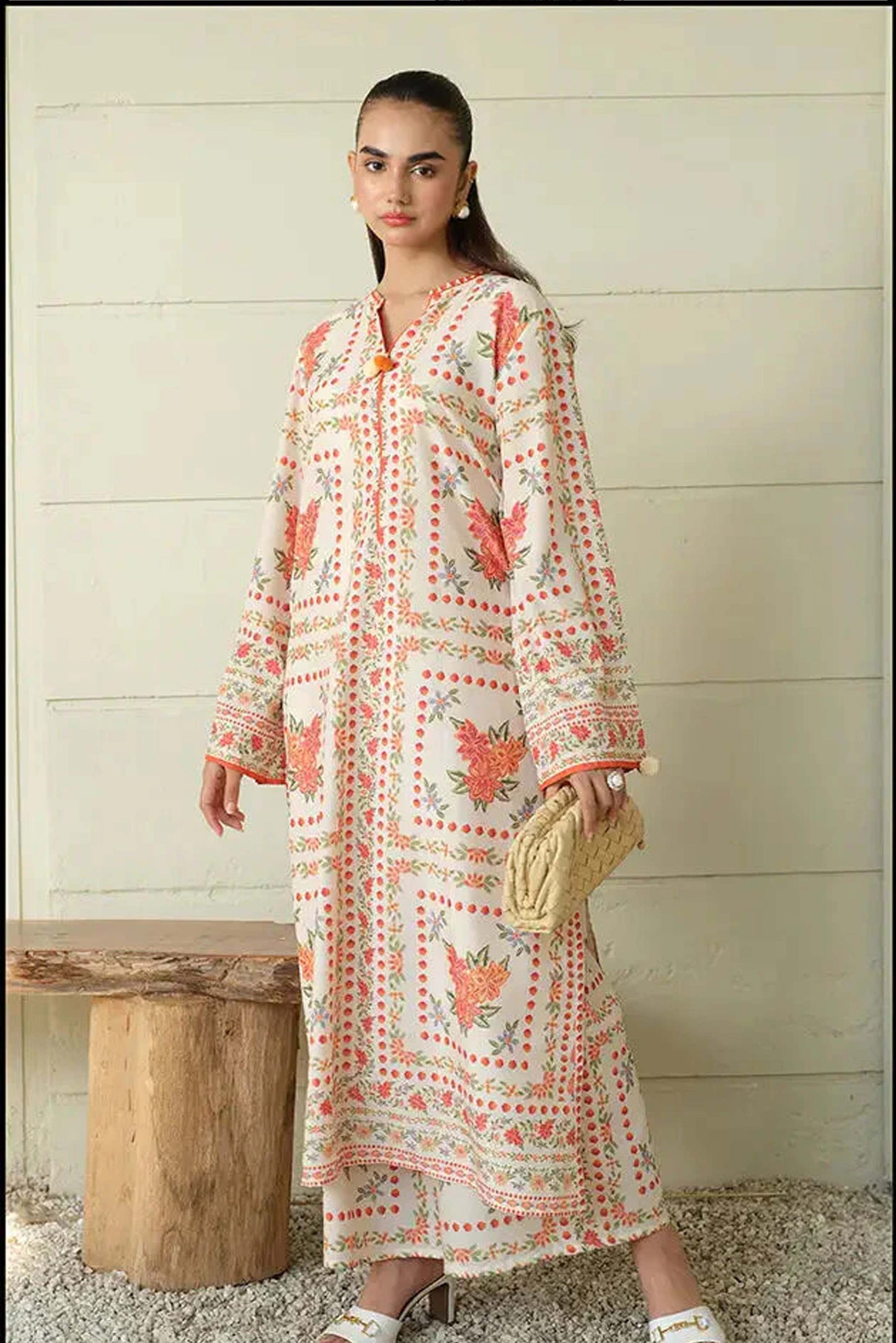 Digital Printed Dress 2PC - Khaddar - 850
