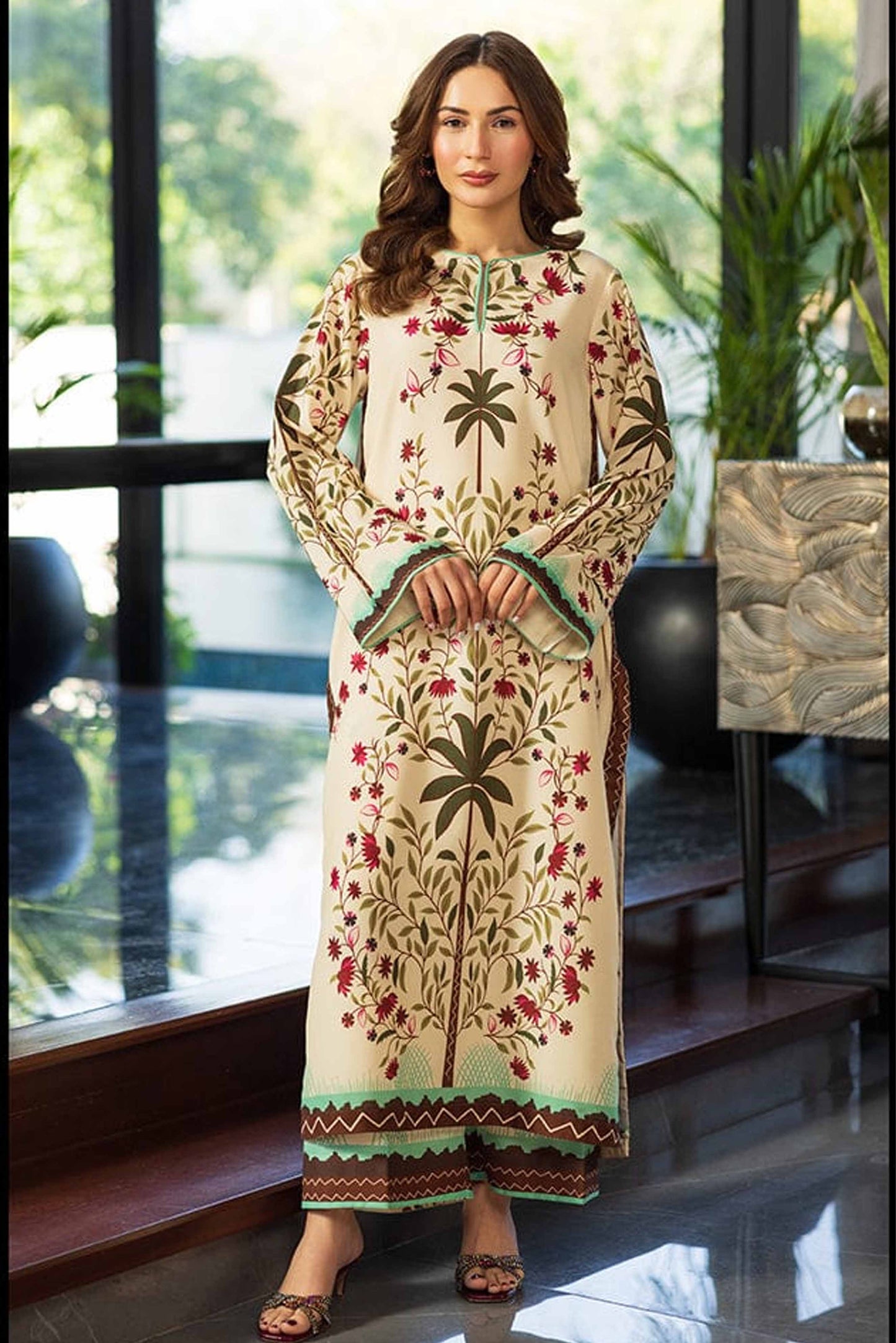 Digital Printed Dress 2PC - Khaddar - 851