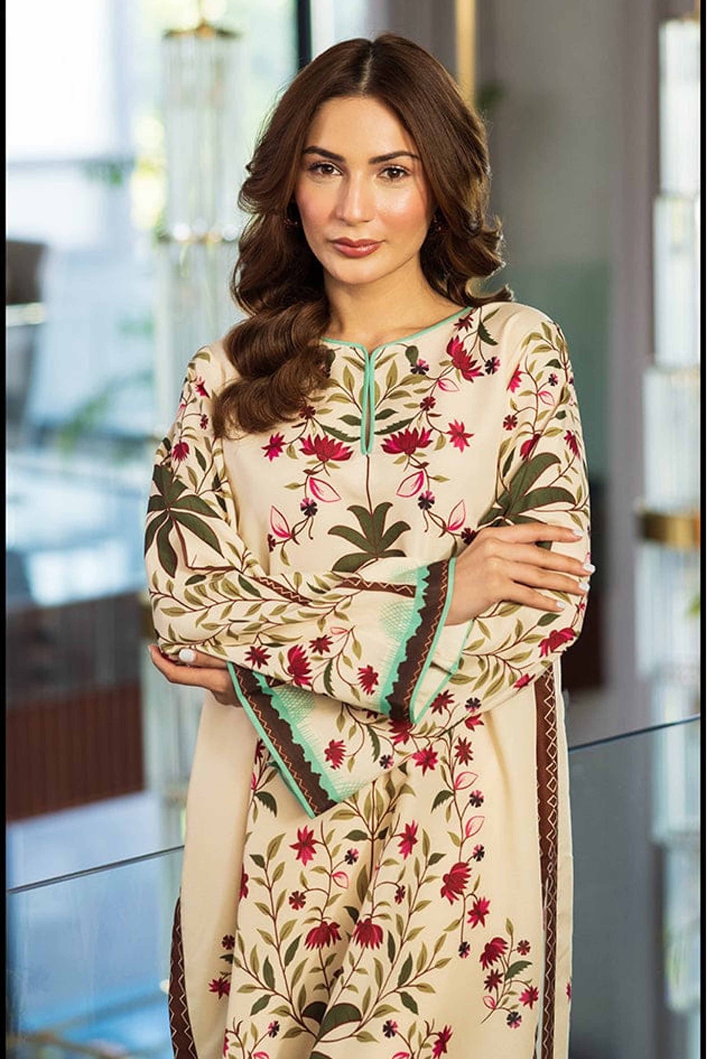 Digital Printed Dress 2PC - Khaddar - 851