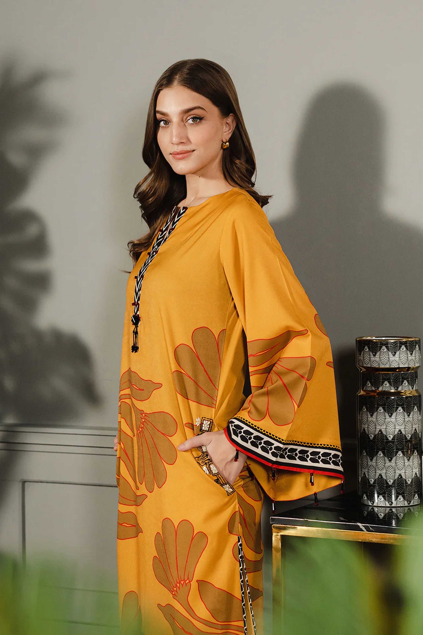 Digital Printed Dress 2PC - Khaddar - 852