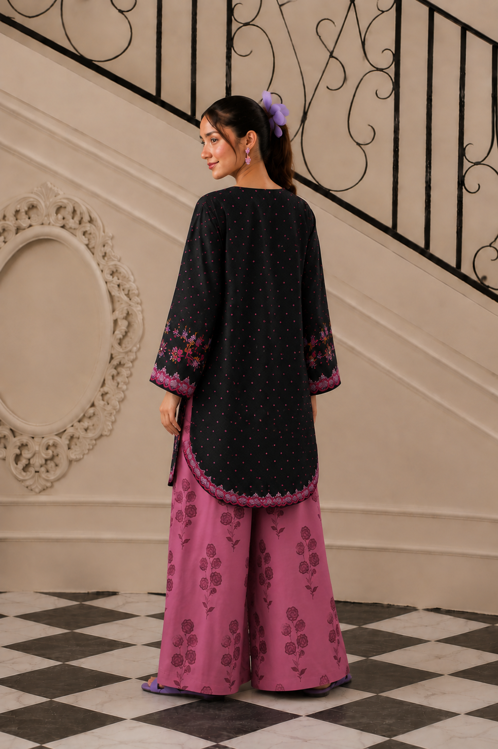 Bana Doria Lawn 2PC Co Ord Set - 888