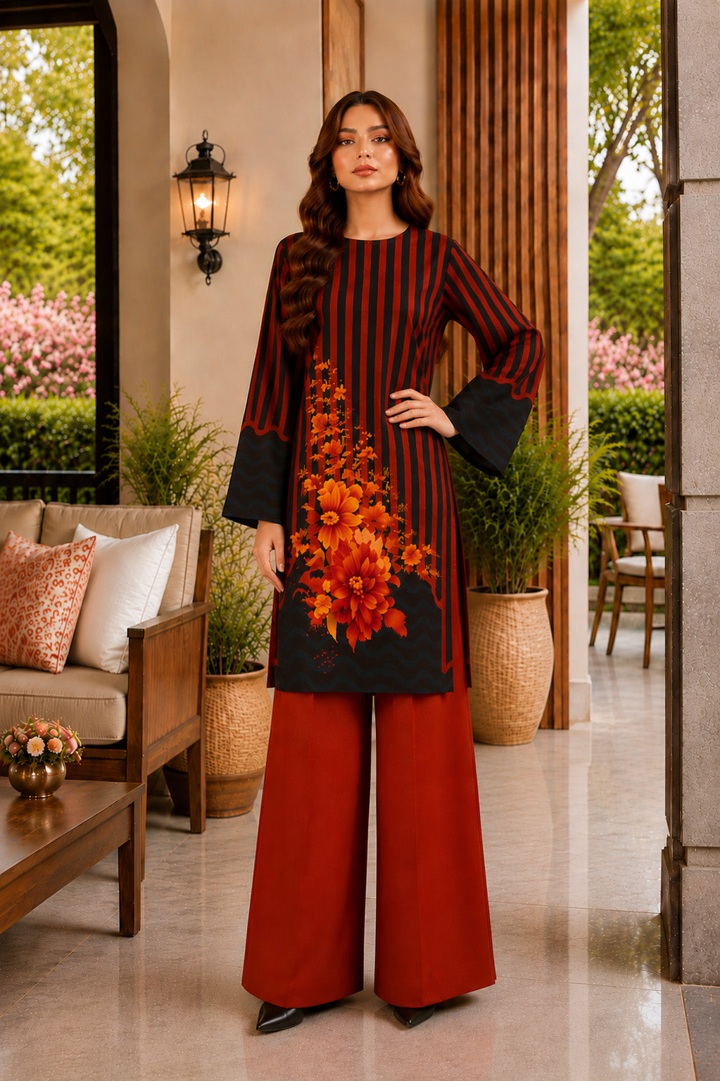 Bana Doria Lawn 2PC Co Ord Set - 892
