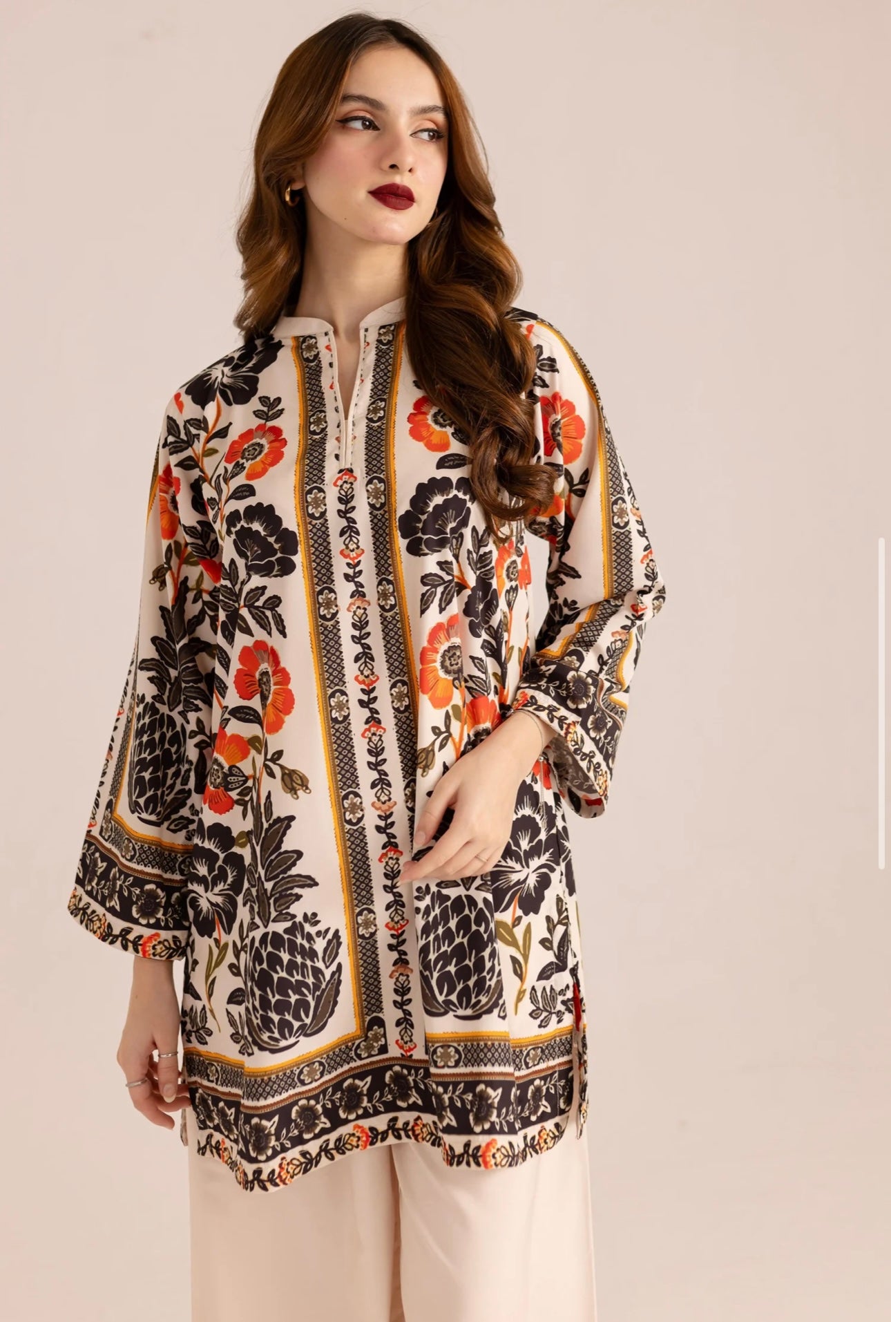 Trendy Hania Amir Unstitched 2pcs Set - UN-8216