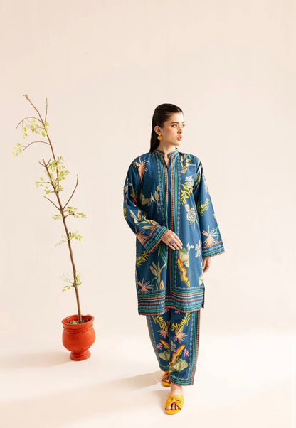 Trendy Hania Amir Unstitched 2pcs Set - UN-807