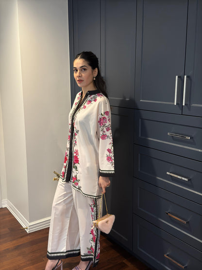 Unstitched 2pcs Set Digital Printed Poly Lawn- UN-8214