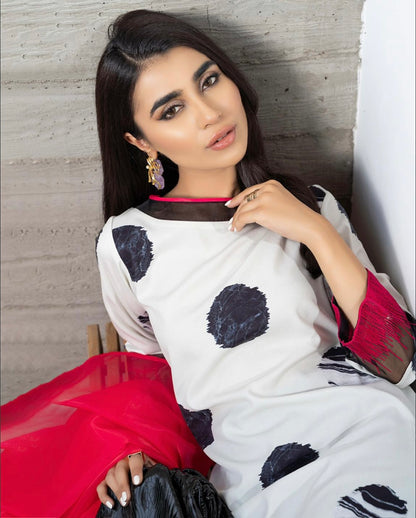 Unstitched 2pcs Set Digital Printed Poly Lawn- UN-8211