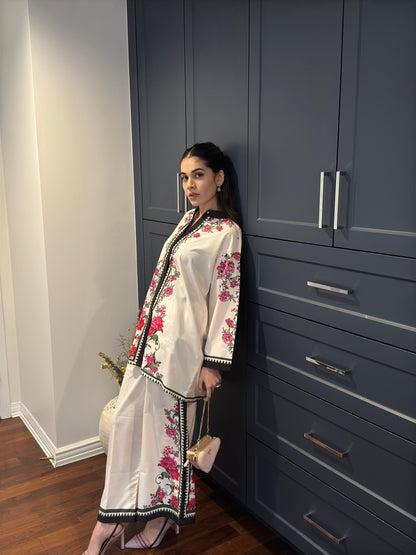 Unstitched 2pcs Set Digital Printed Poly Lawn- UN-8214