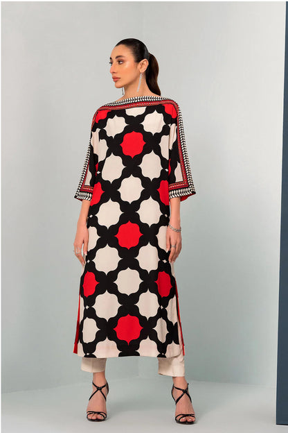 Long Co-Ord Set Digital Printed - 801