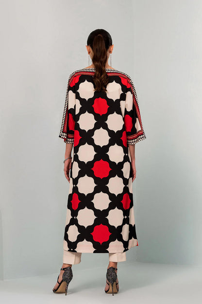 Long Co-Ord Set Digital Printed - 801