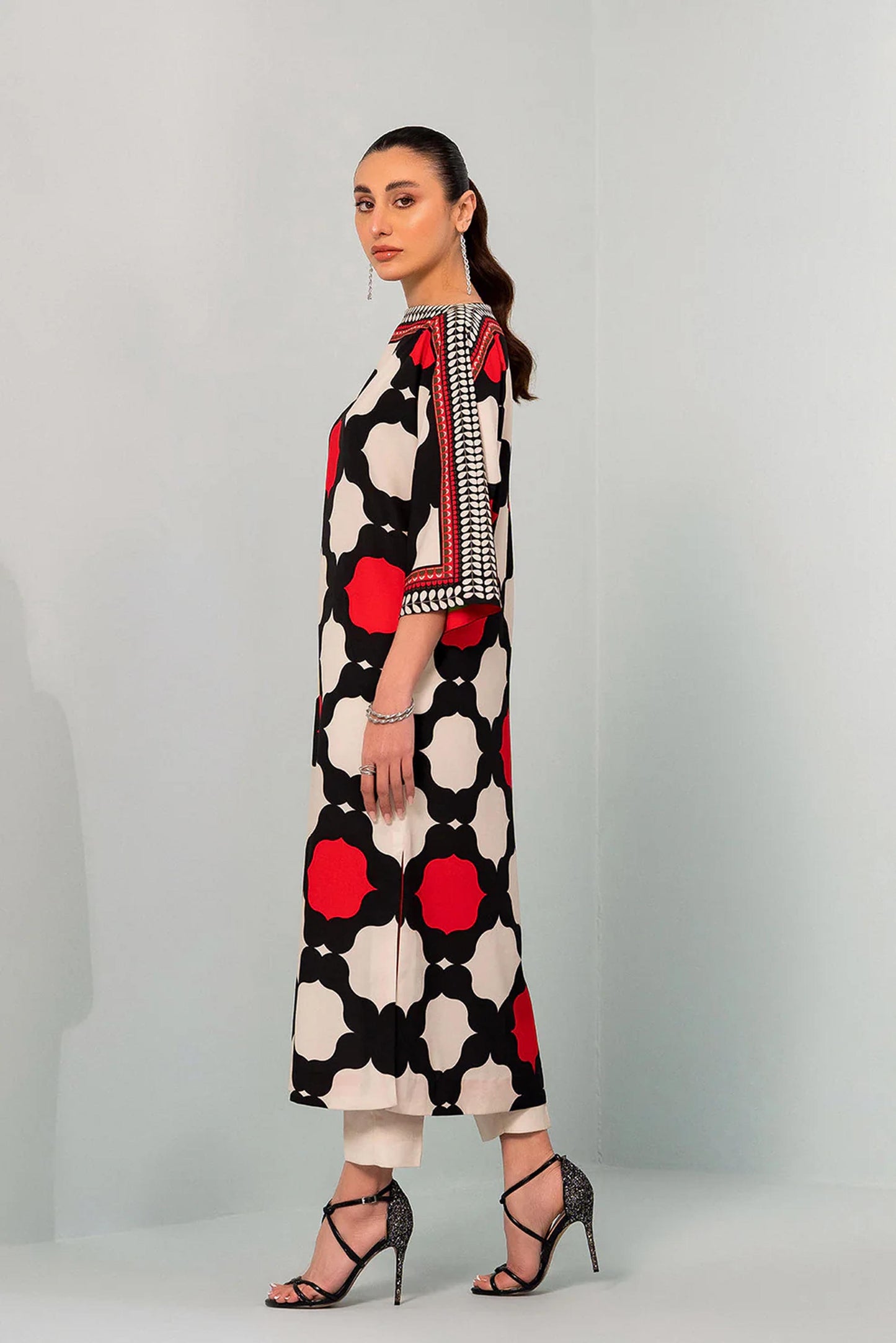 Long Co-Ord Set Digital Printed - 801