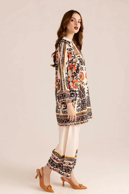 Trendy Hania Amir Co-Ord Set - Printed - 802