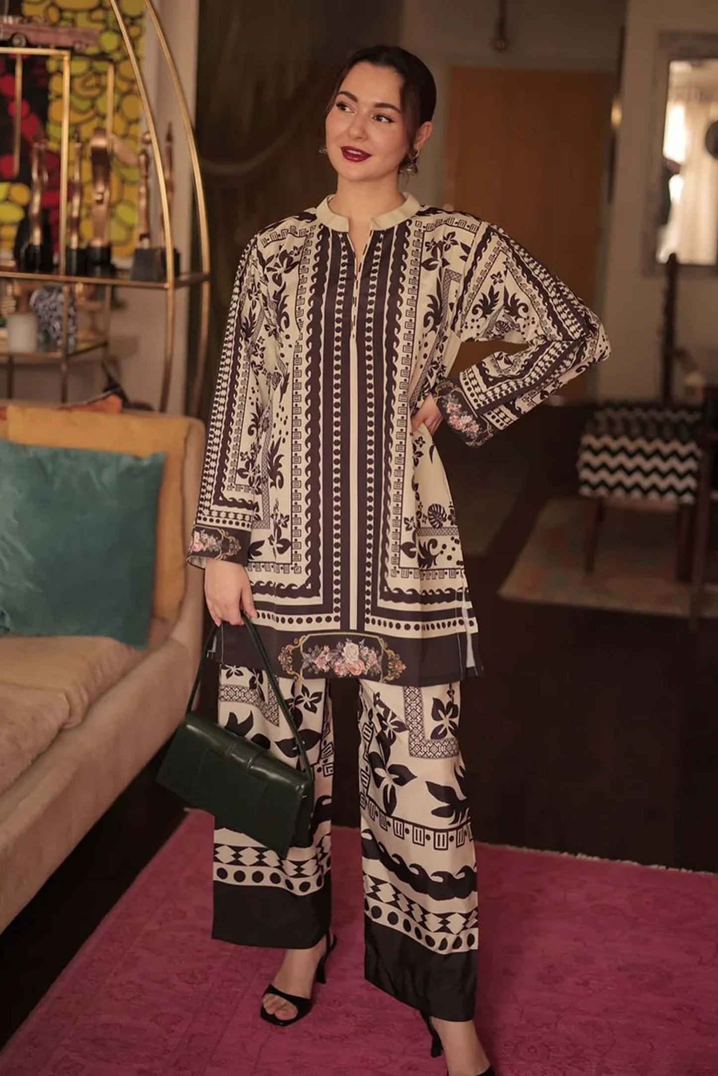 Hani Amir Trending Co-Ord Set Digital Printed 804