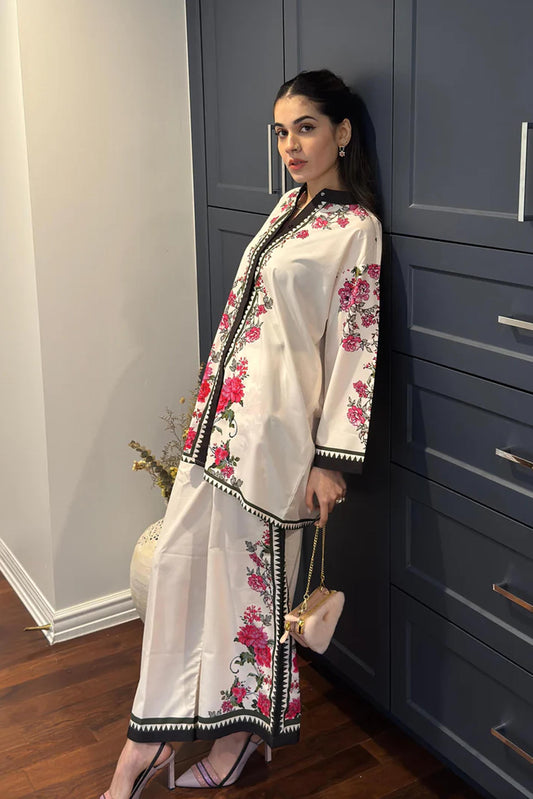 Hani Amir Trending Co-Ord Set Digital Printed Poly Lawn- Z810