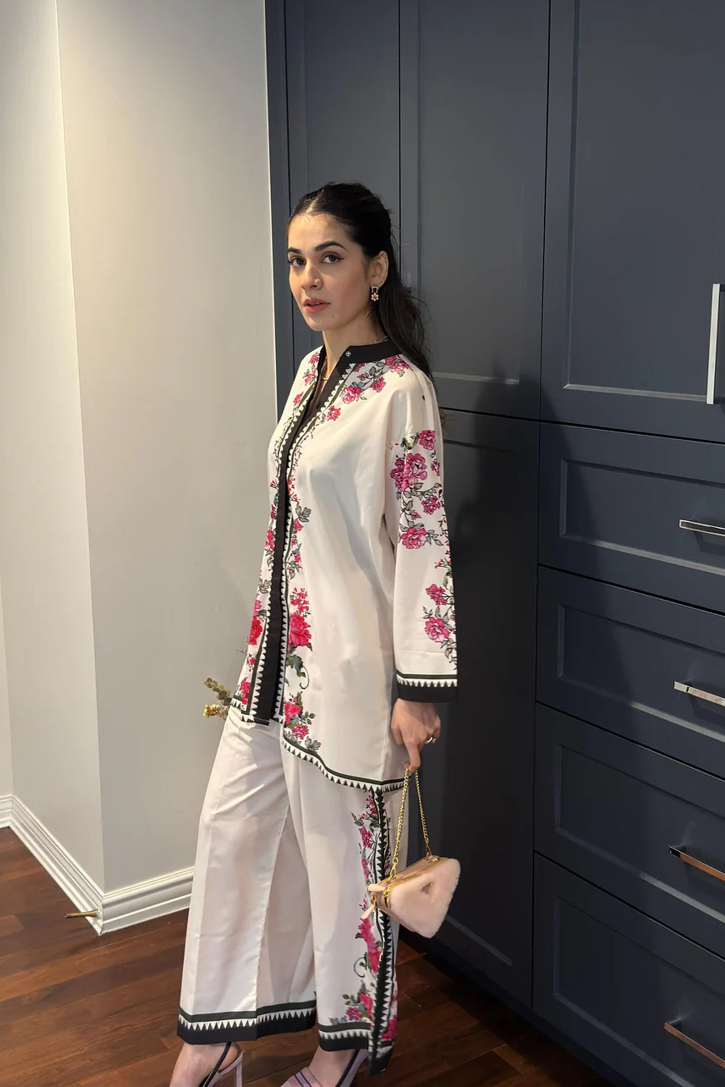Hani Amir Trending Co-Ord Set Digital Printed Poly Lawn- Z810