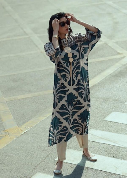 Unstitched 2pcs Digital Printed Set - UN-814