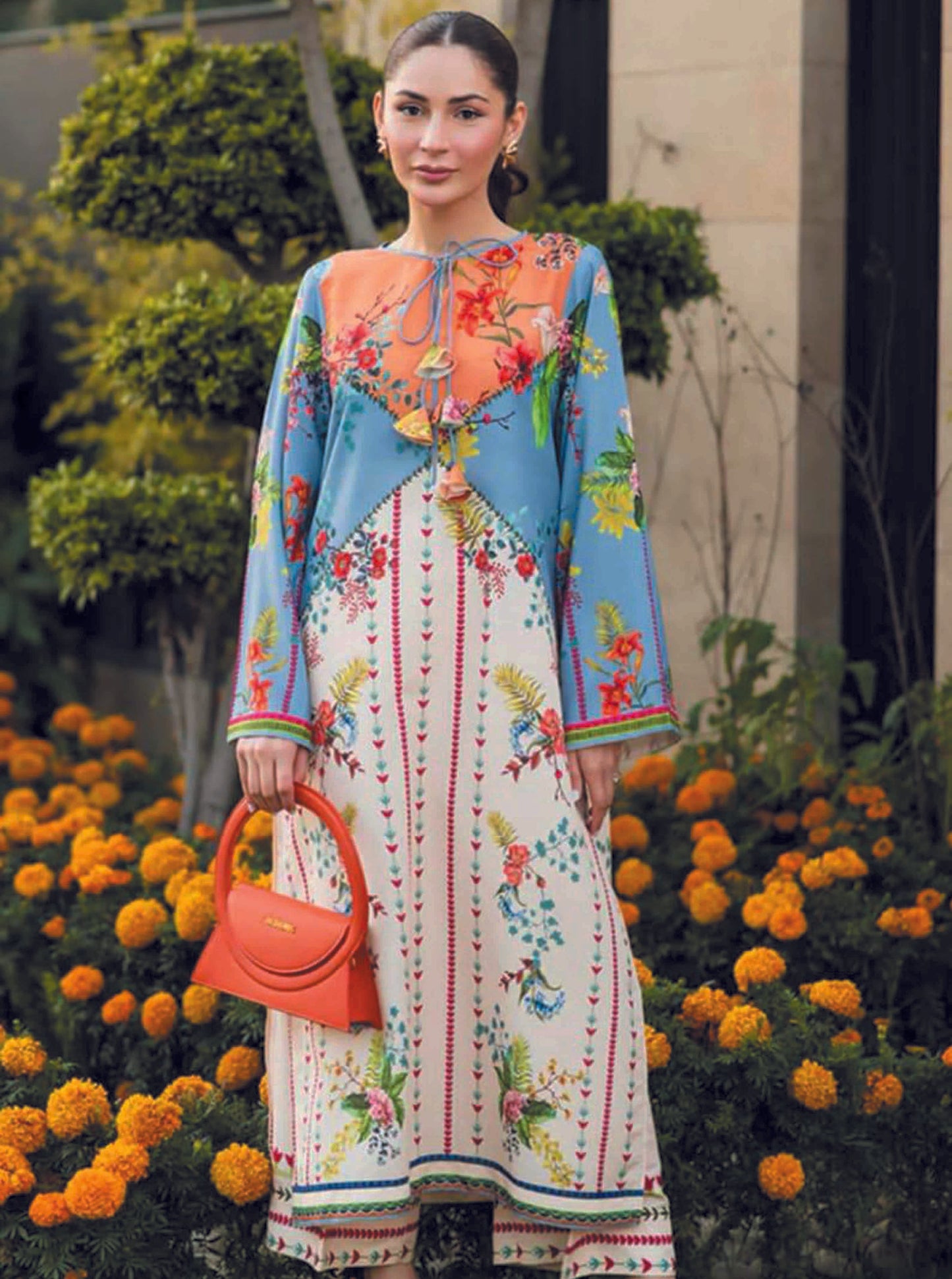 Unstitched 2pcs Digital Printed Set - UN-8225