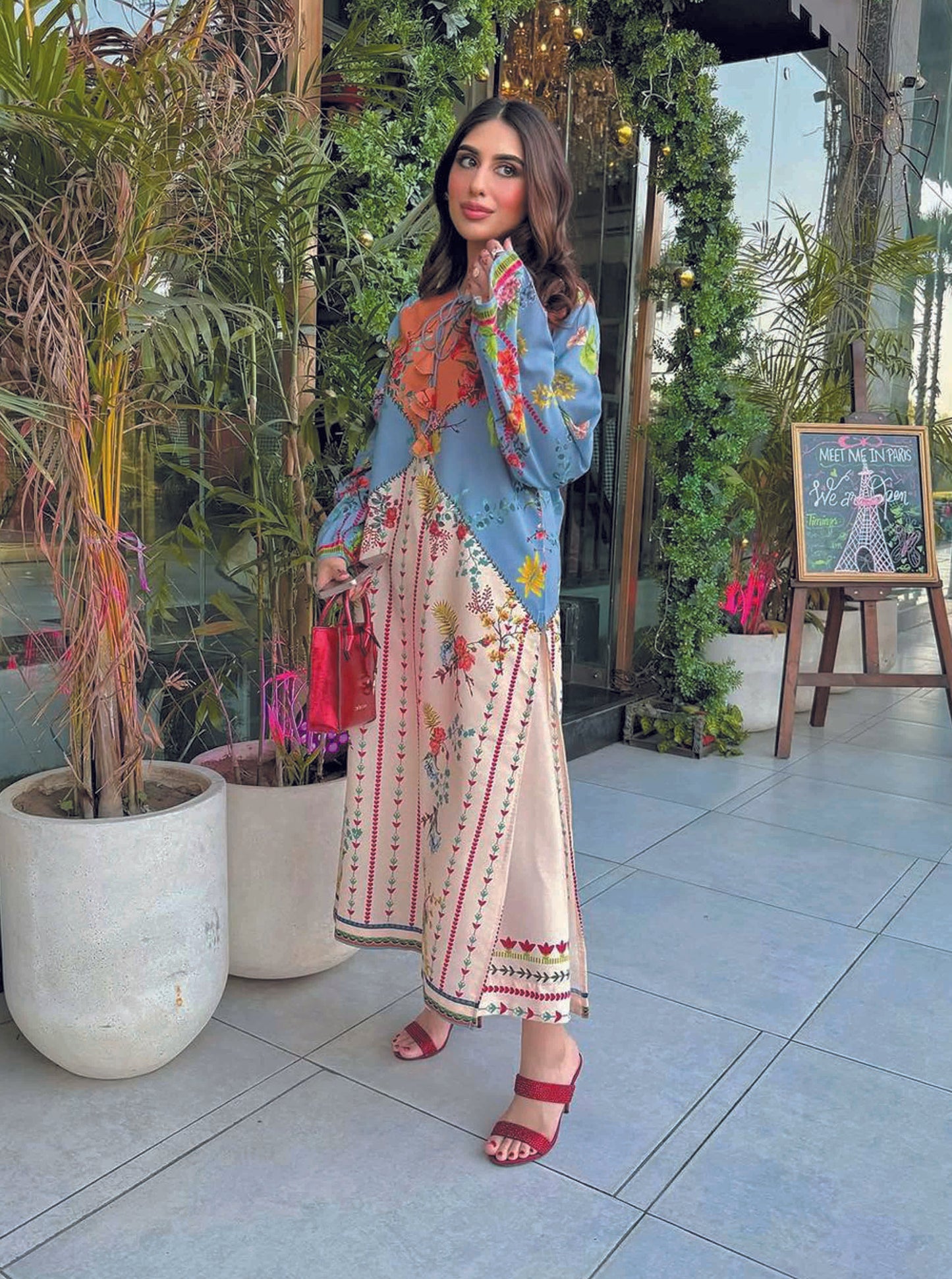 Unstitched 2pcs Digital Printed Set - UN-8225