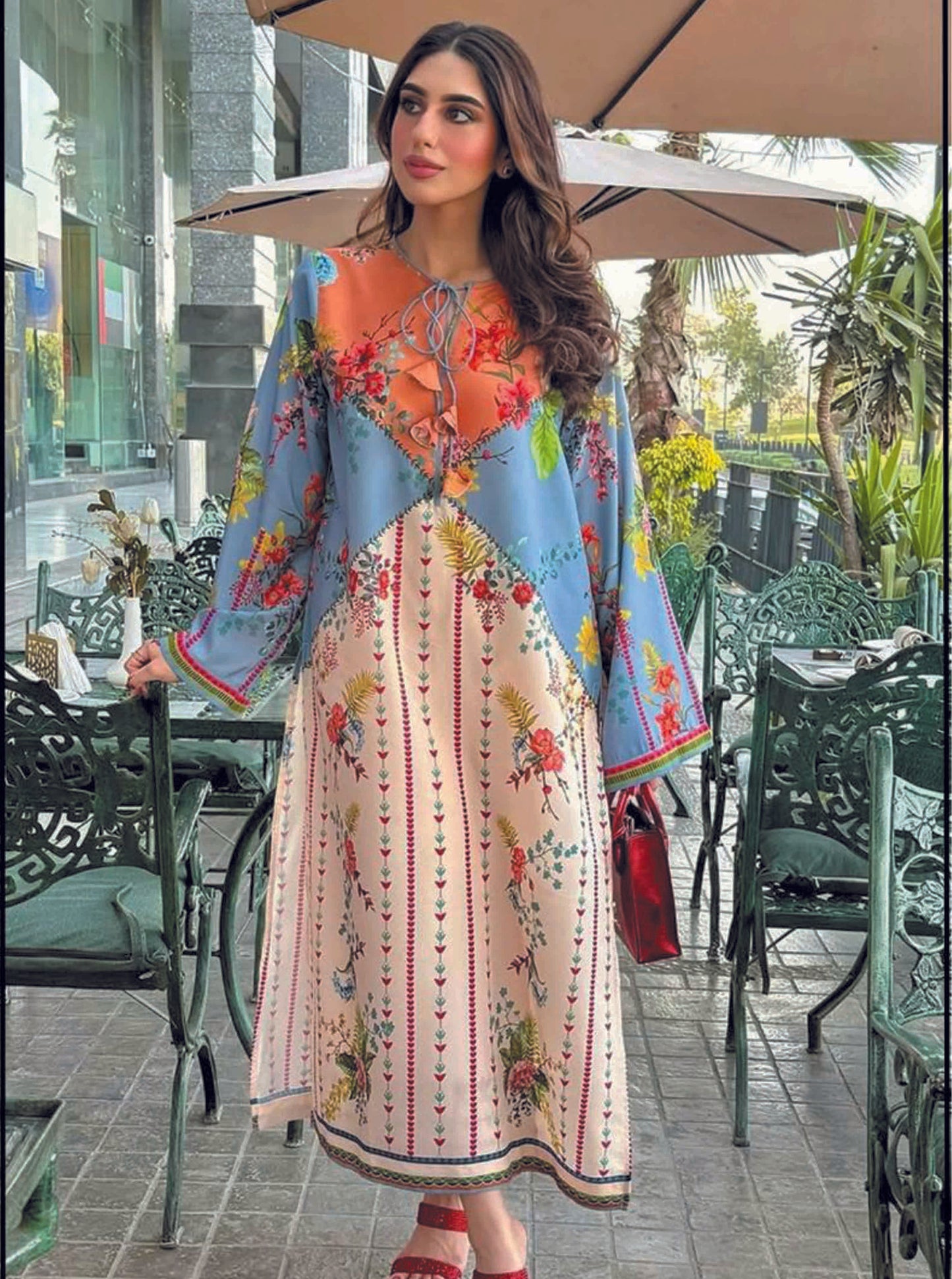 Unstitched 2pcs Digital Printed Set - UN-8225