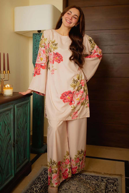 Hani Amir Trending Co-Ord Set Digital Printed Poly Lawn- Z821