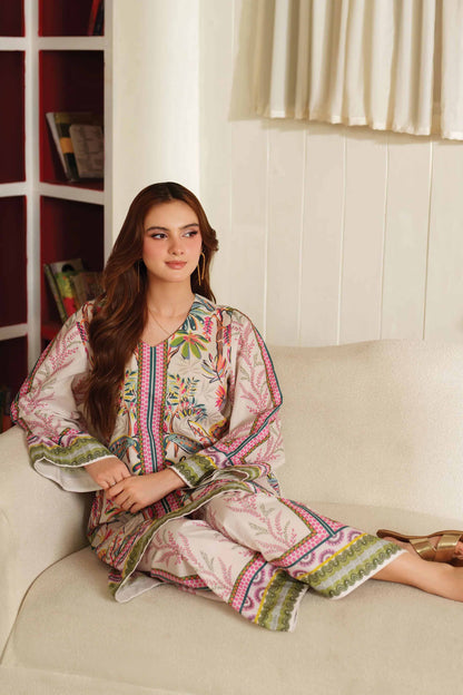 Most Loved Digital Printed Dress 2Pcs - 834