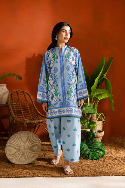 Digital Printed Dress 2PC - Khaddar - 839