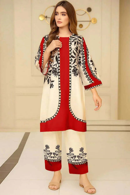 Digital Printed Dress 2PC - Khaddar - 842