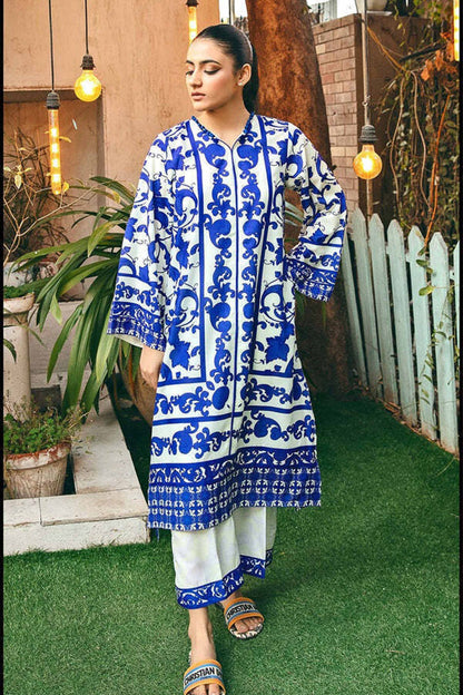 Digital Printed Dress 2PC - Khaddar - 846