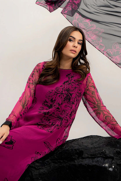 Digital Printed Dress 2PC - 855