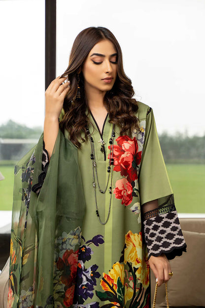 LULU Best Seller Printed Dress 2PC - 860