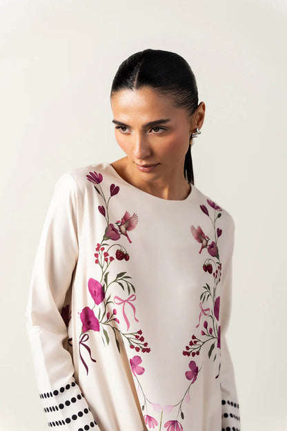 LULU Best Seller Printed Dress 2PC - 861