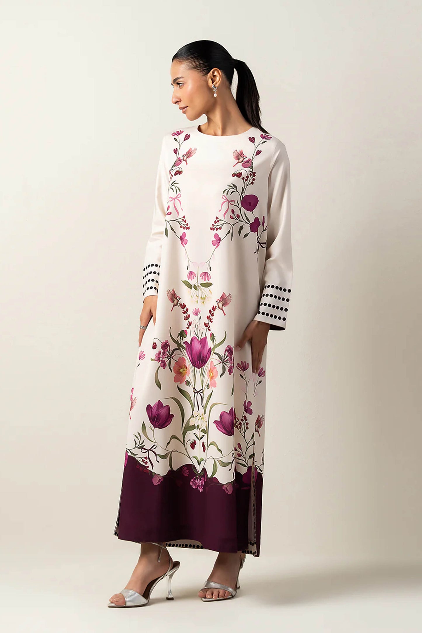 LULU Best Seller Printed Dress 2PC - Khaddar - 861