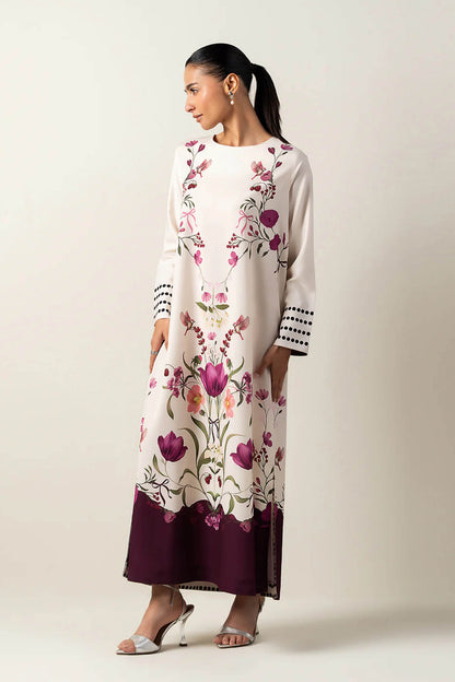 LULU Best Seller Printed Dress 2PC - 861