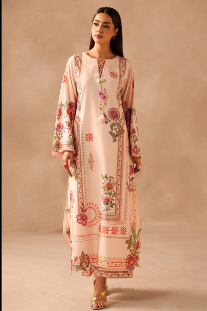 Long Length Printed Dress 2PC - Khaddar - 862