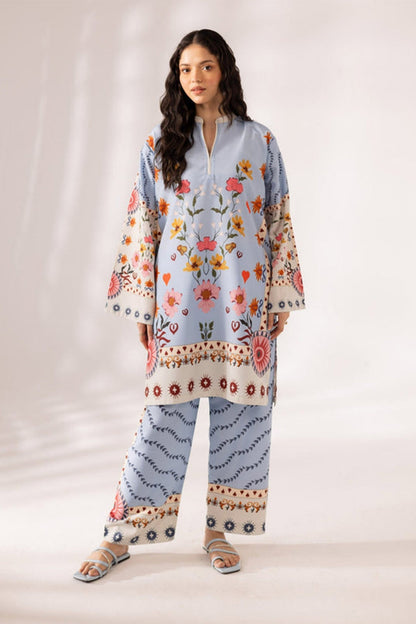 Long Length Printed Dress 2PC - 864
