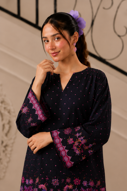 Bana Doria Lawn 2PC Co Ord Set  - 888