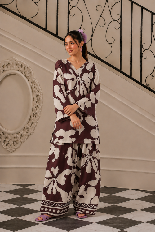 Bana Doria Lawn 2PC Co Ord Set  - 889