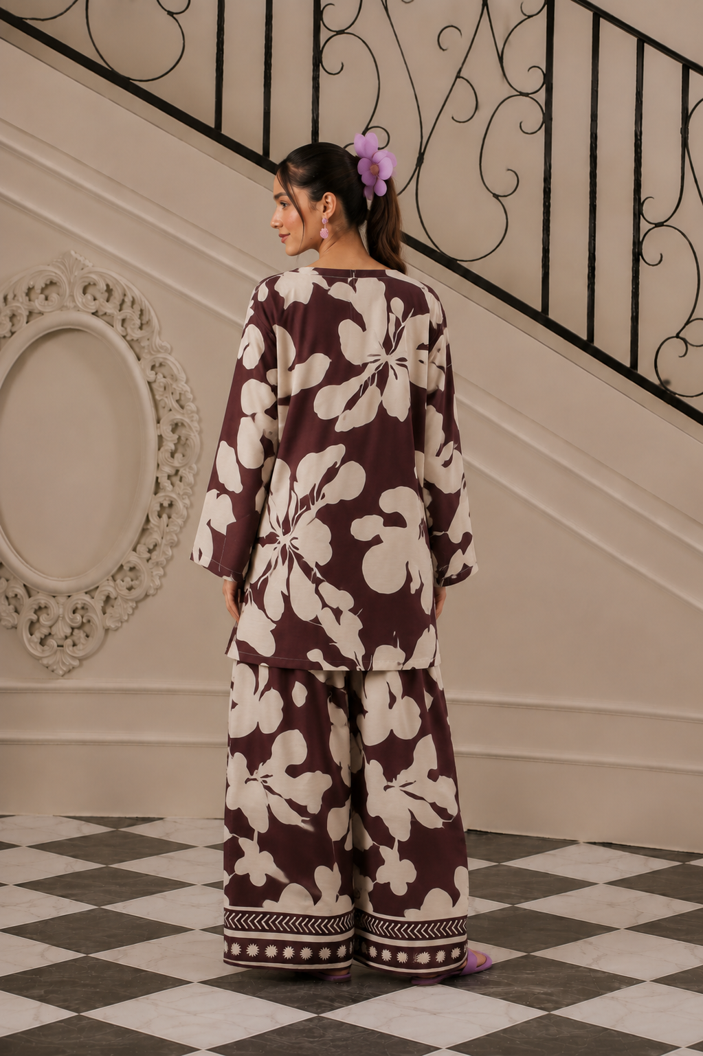 Bana Doria Lawn 2PC Co Ord Set  - 889